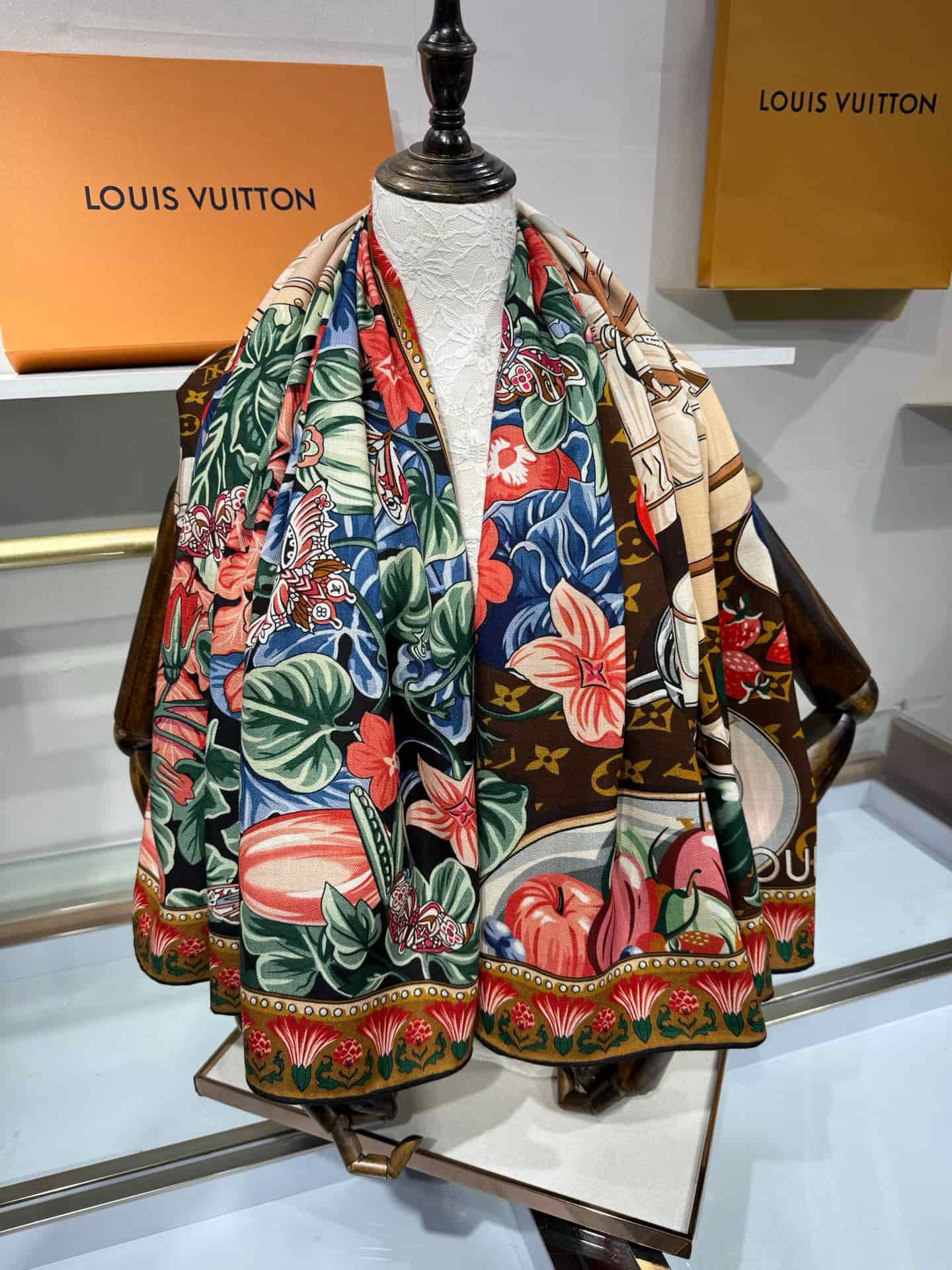Louis Vuitton Reversible Cashmere Shawl
