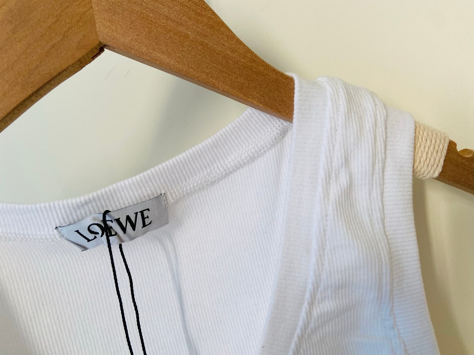LOEWE Anagram-embroidered ribbed-knit Tank Top