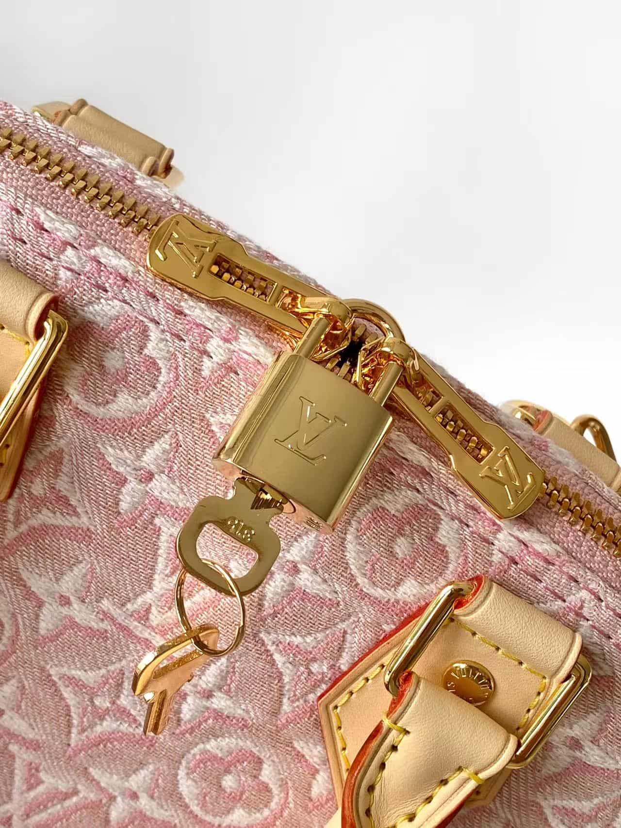 Louis Vuitton Alma BB Monogram Emblème Rose Ruban M2A378 High