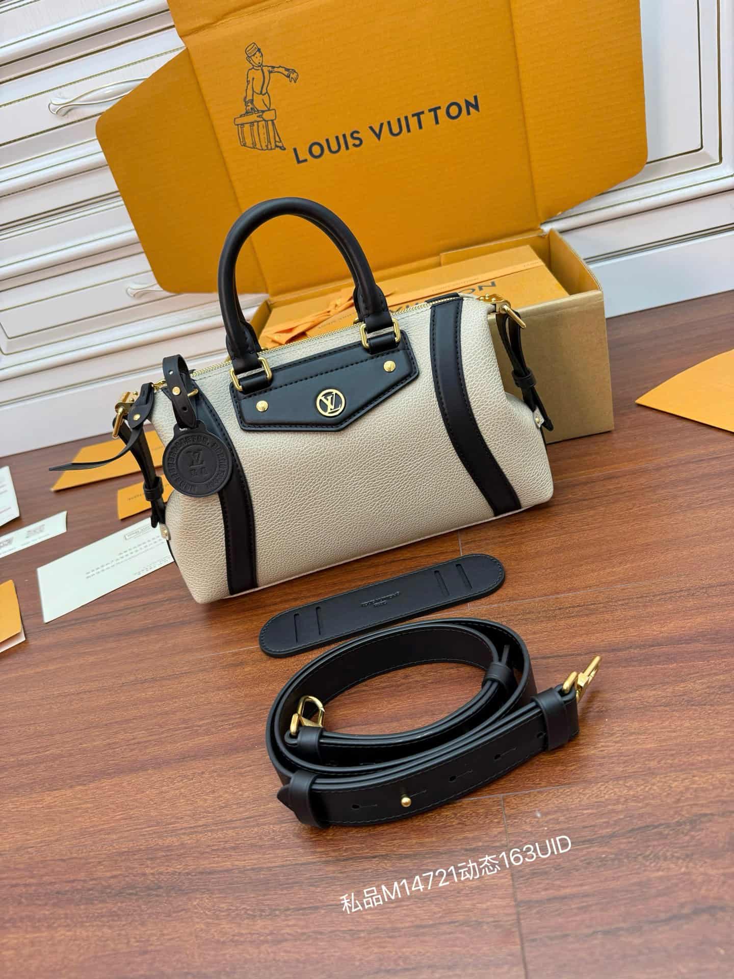 Louis Vuitton LV Biker PM Gray Lambskin leather M14721 TOP