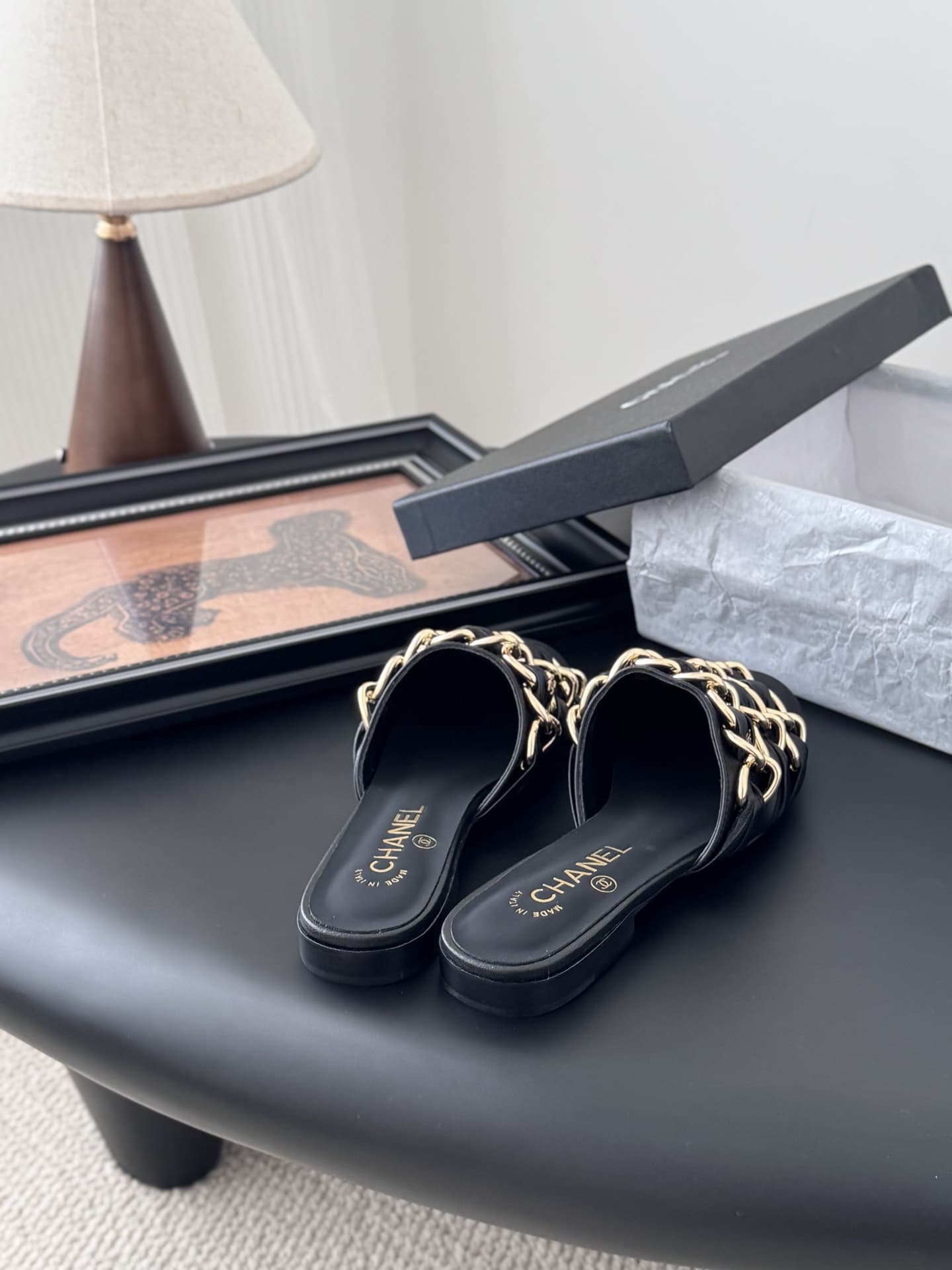 Chanel Mules in Lambskin and Grosgrain shoes Women