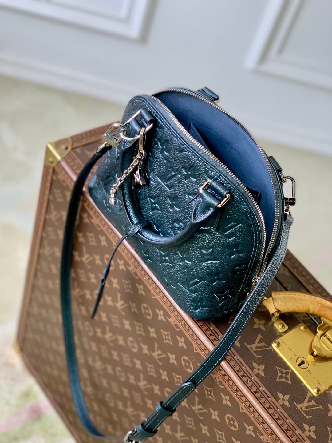 Louis Vuitton Alma BB bag Monogram Empreinte M26686 Shimmery Ink High