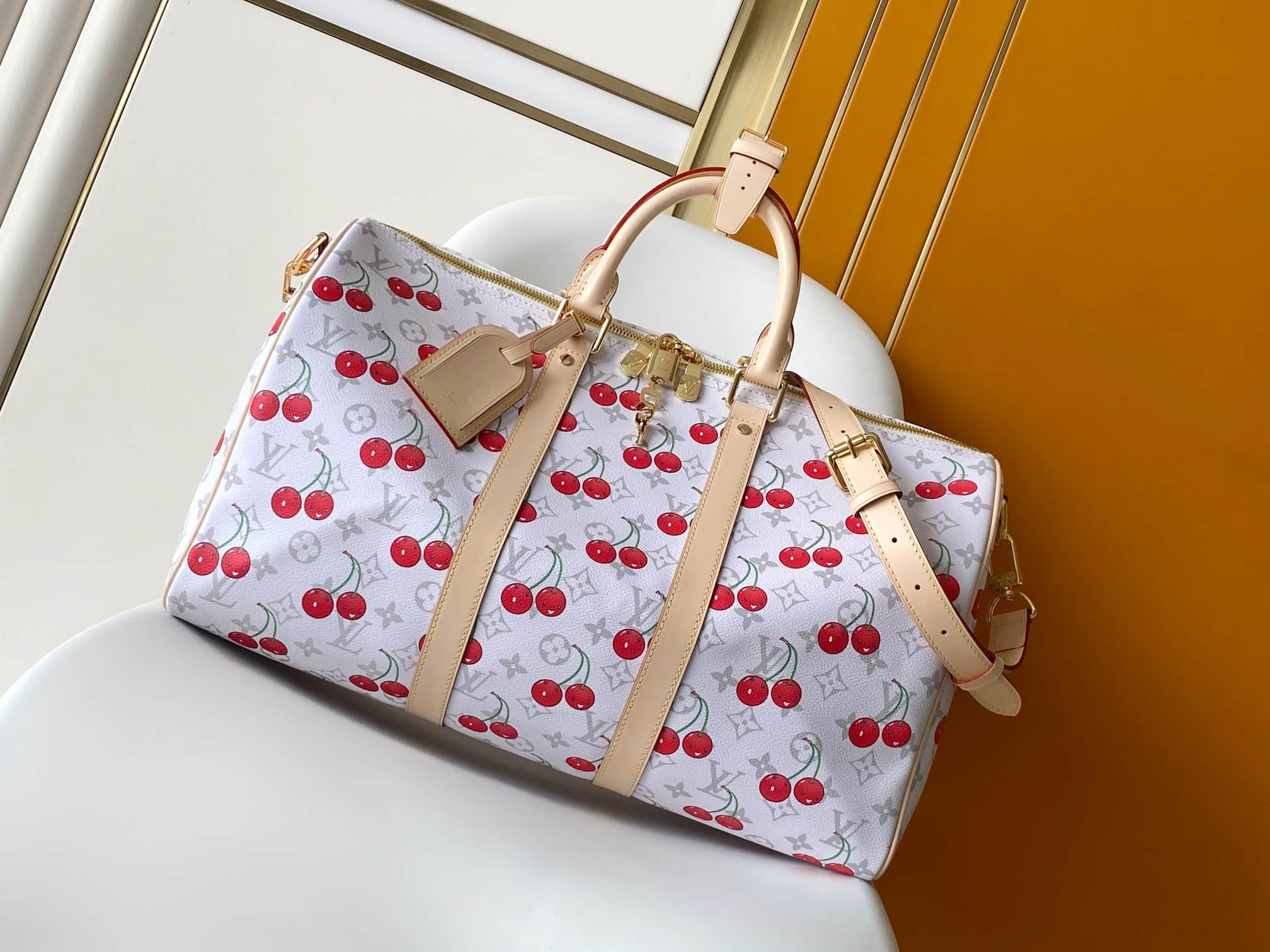 Louis Vuitton x Murakami Keepall Bandoulière 45 Monogram coated canvas M13764 High