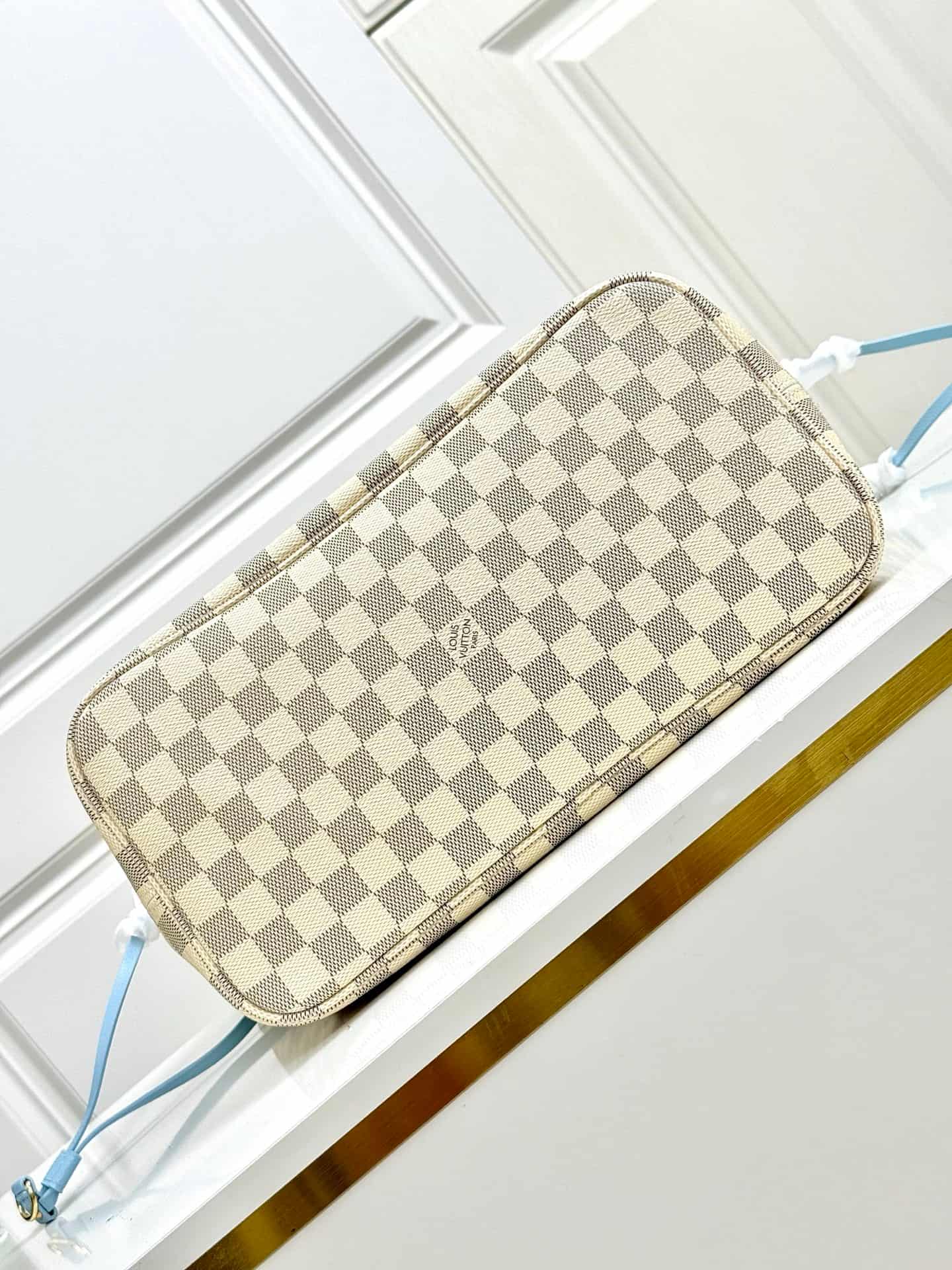 Louis Vuitton Neverfull Inside Out MM Damier Azur/Bleu Olympe Coated canvas N40946 High