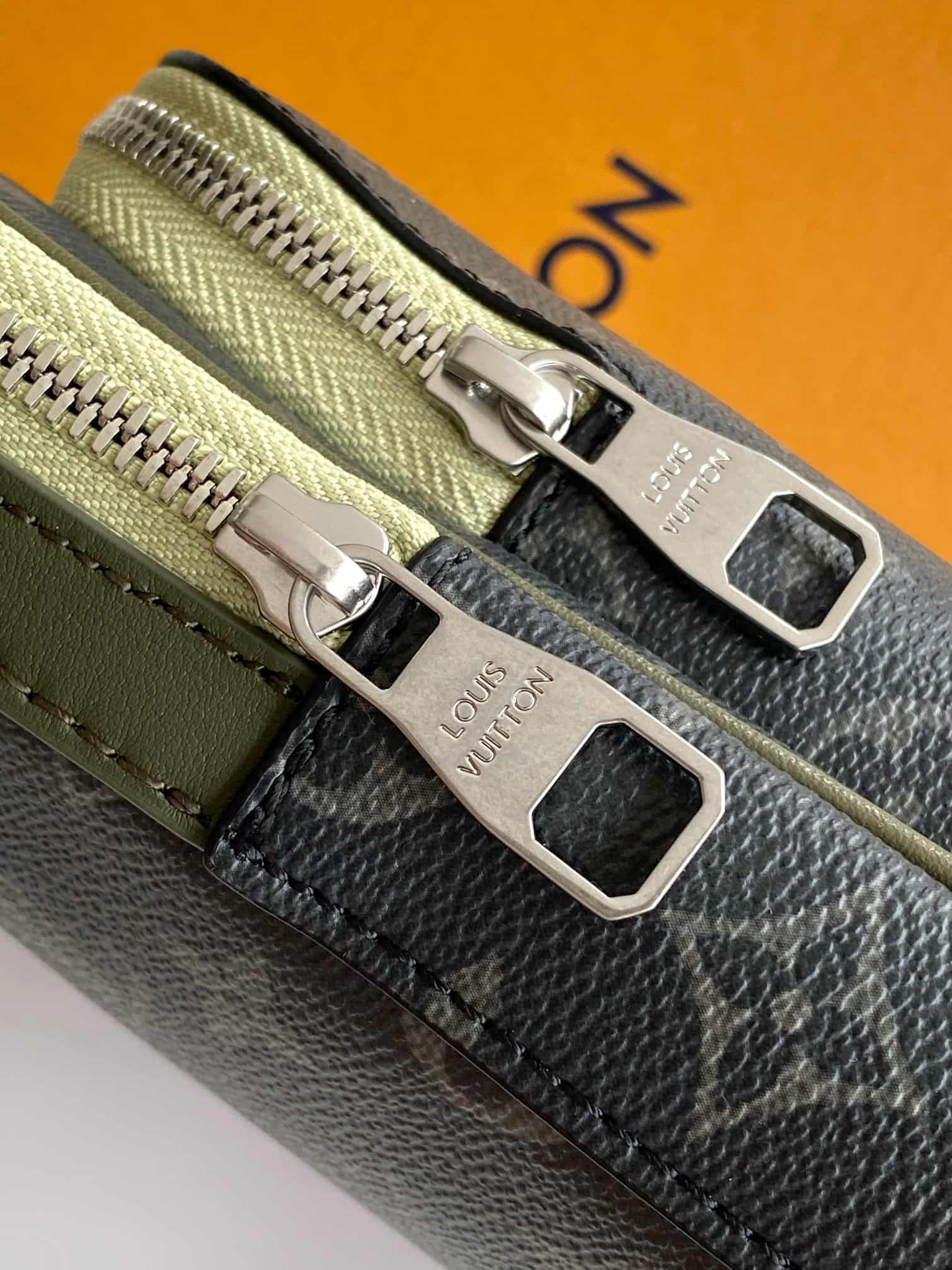 Louis Vuitton Avenue Slingbag PM Khaki Green Monogram Eclipse coated canvas M28735 High