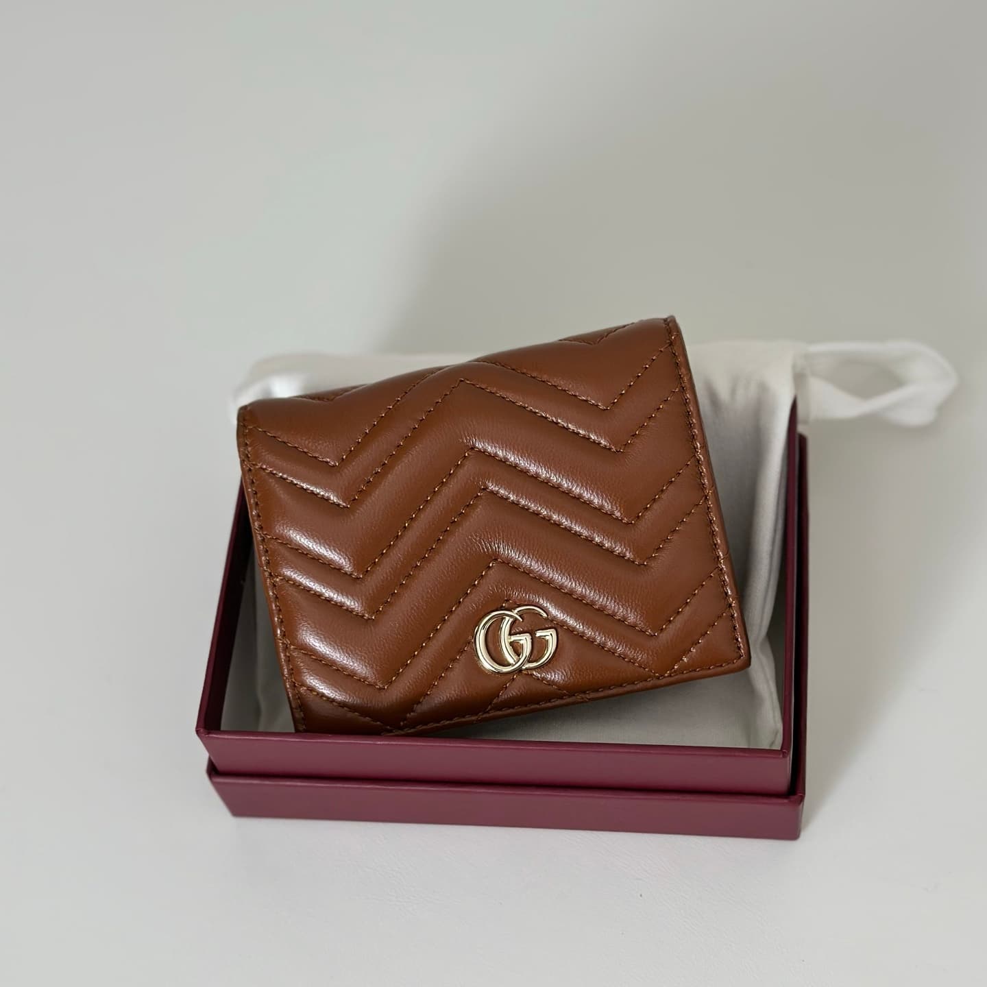 Gucci GG Marmont Small Wallet Caramel 466492 High