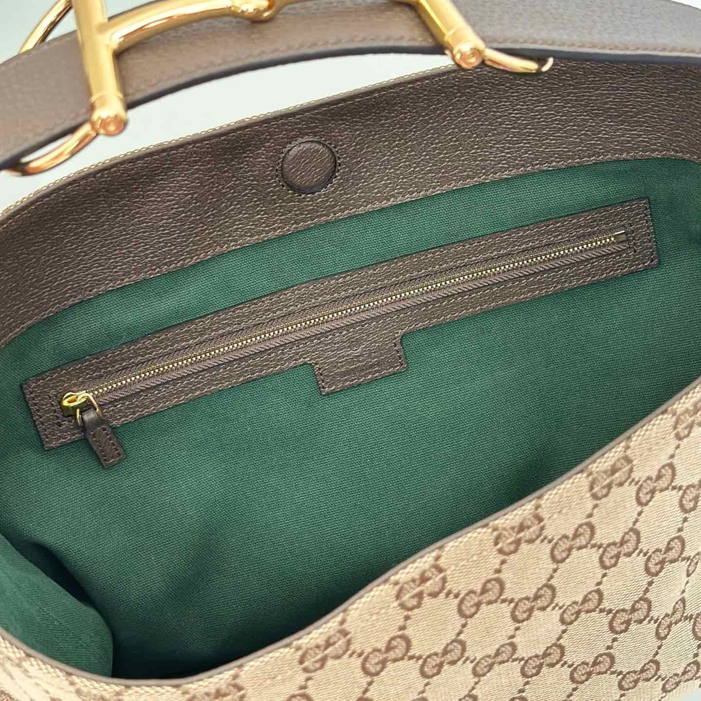 Gucci Beatrix medium tote bag 850926 Beige GG canvas High