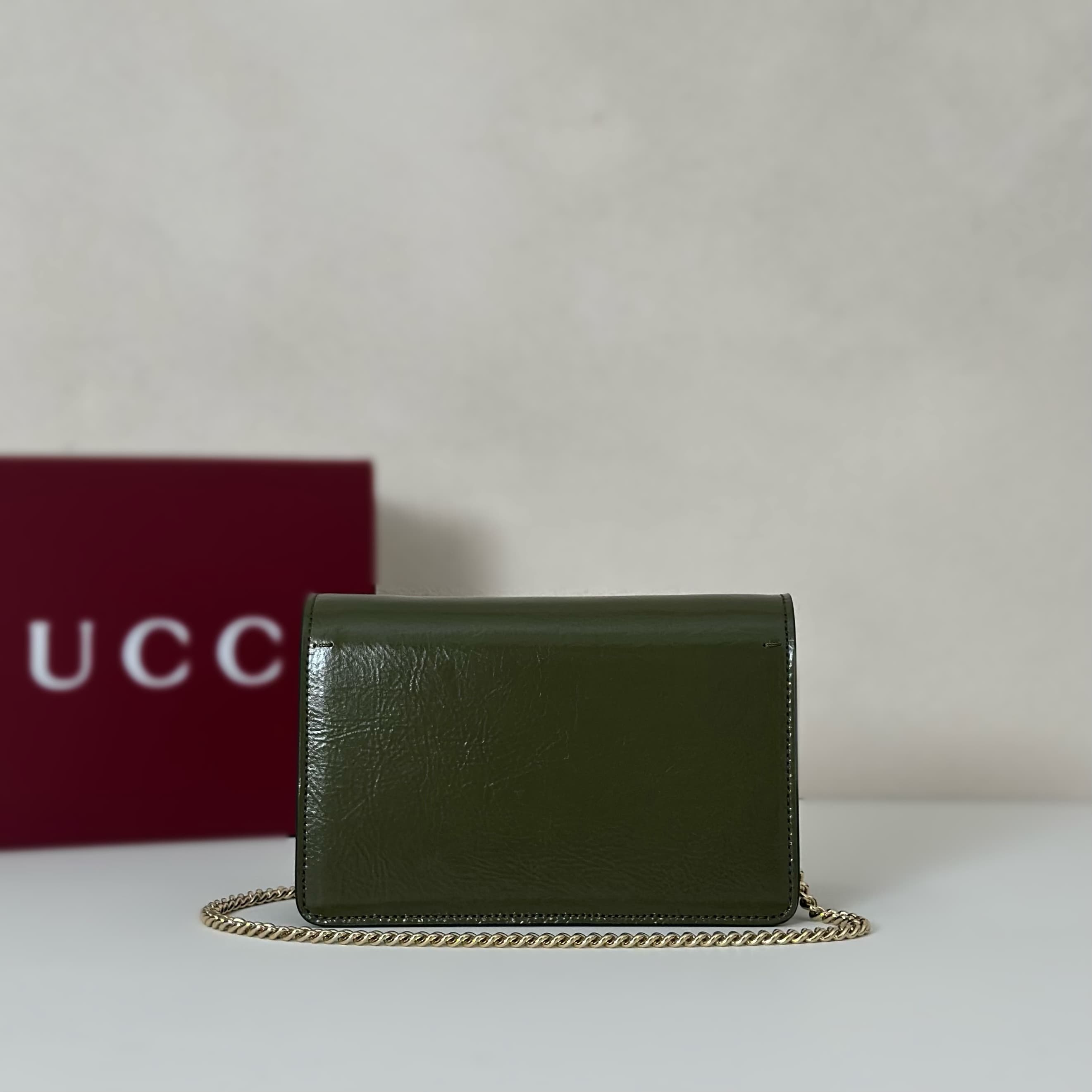 DIONYSUS MINI SHOULDER BAG 837370 Green leather High