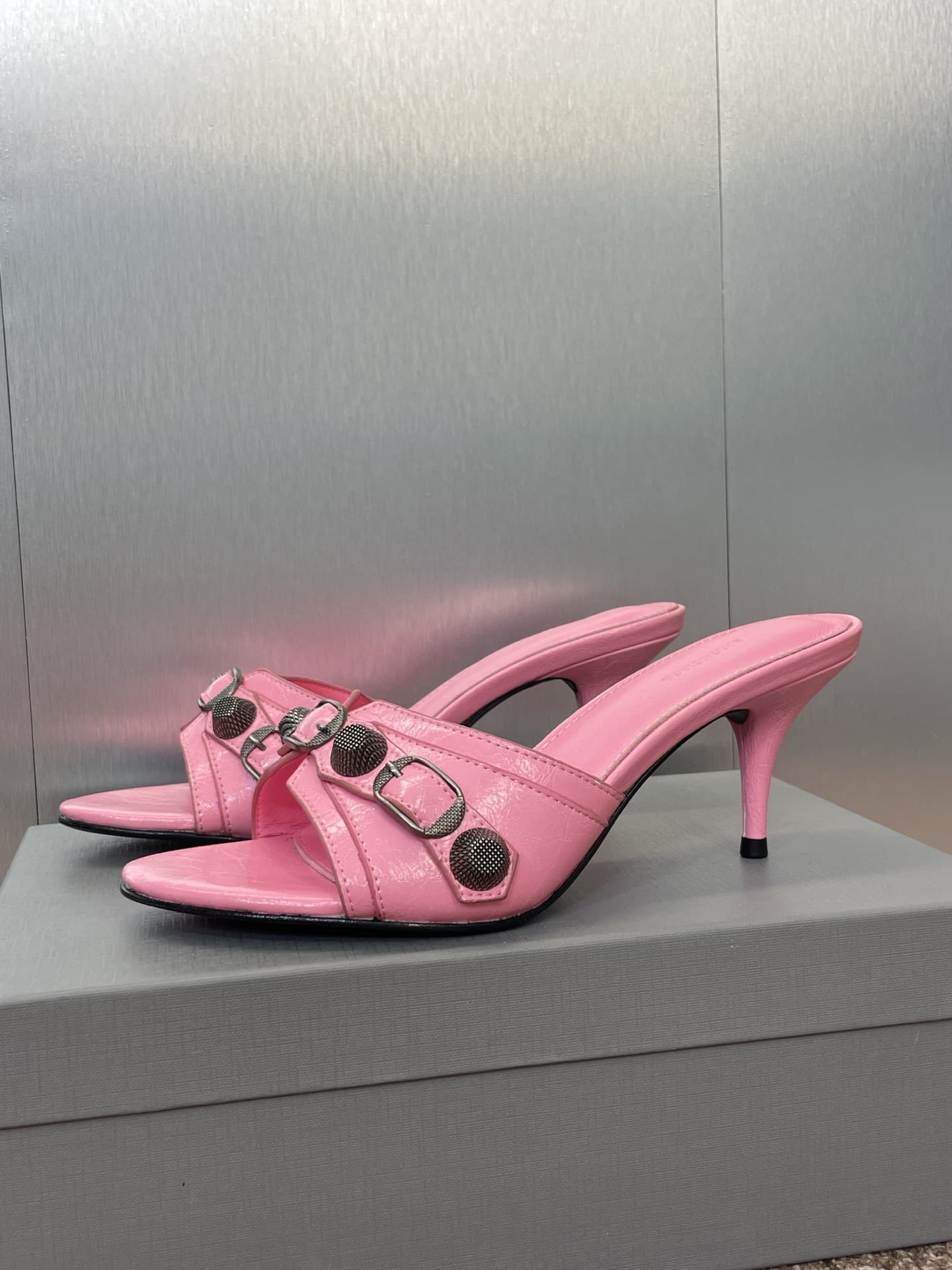 Balenciaga Cagole High Heel Mule Sandal Shoes Women