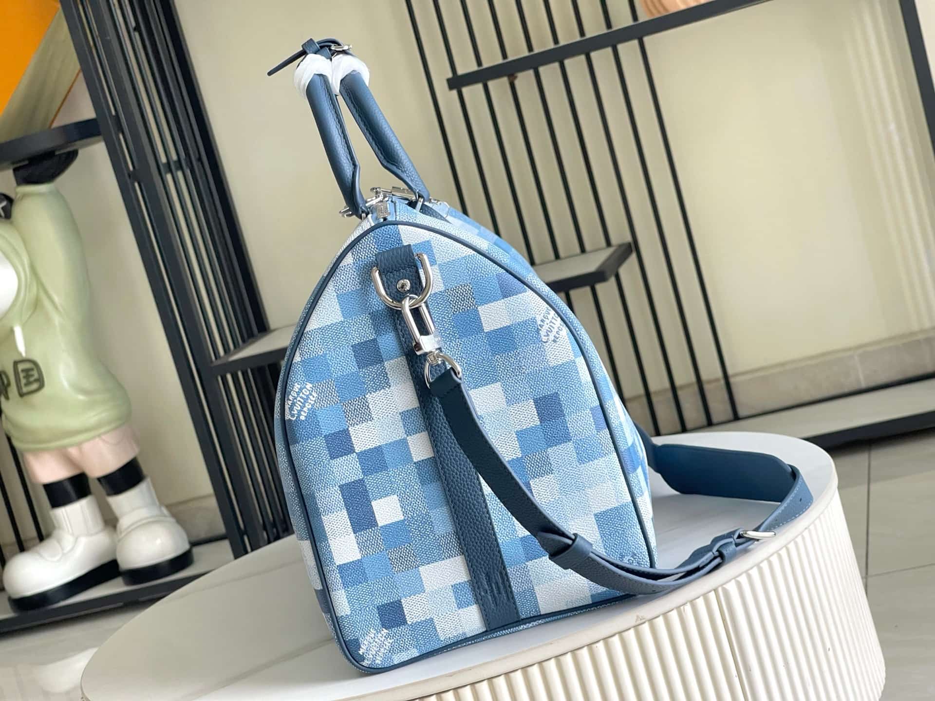 Louis Vuitton Keepall Bandoulière 45 Denim Blue Damoflage coated canvas M29601 TOP