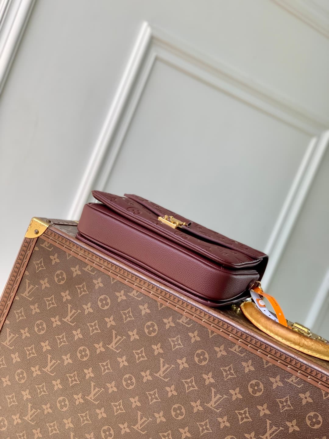 Louis Vuitton POCHETTE METIS Bag Monogram Empreinte M41487 Wine Red High