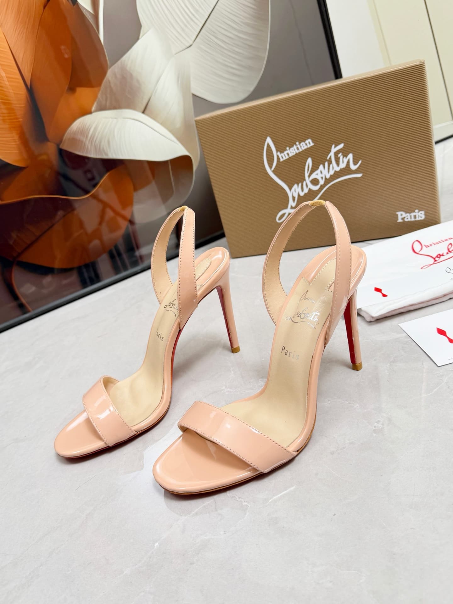 Christian Louboutin Loubigirl patent leather sandals
