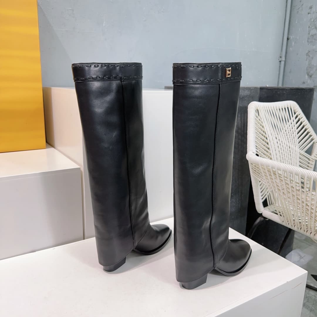 Fendi Show Leather Boots Shoes Women