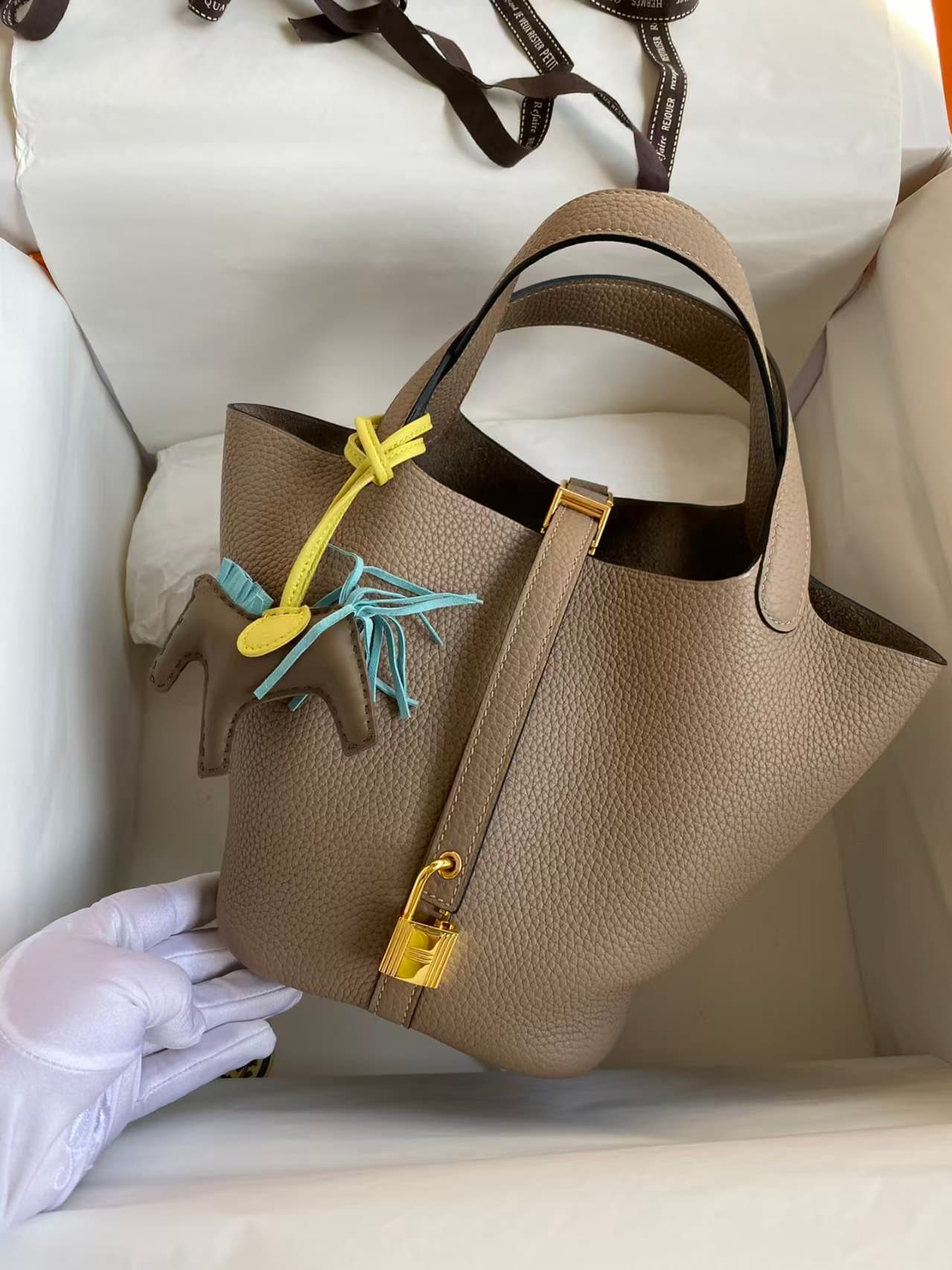 Hermes Picotin Lock 18/22 Bag Togo Leather In Trench-Gold WAX High