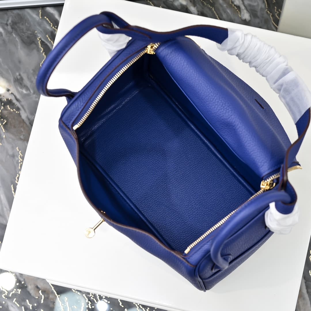 Hermes Lindy 19/26cm Bag Calfskin Leather High