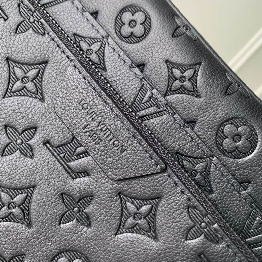 Louis Vuitton Trio Messenger Black Monogram Shadow calfskin leather M26713 High