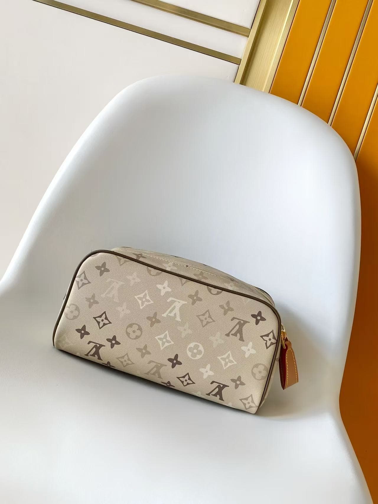 Louis Vuitton Dopp Kit Sand Beige Monogram Surplus coated canvas M29161 High