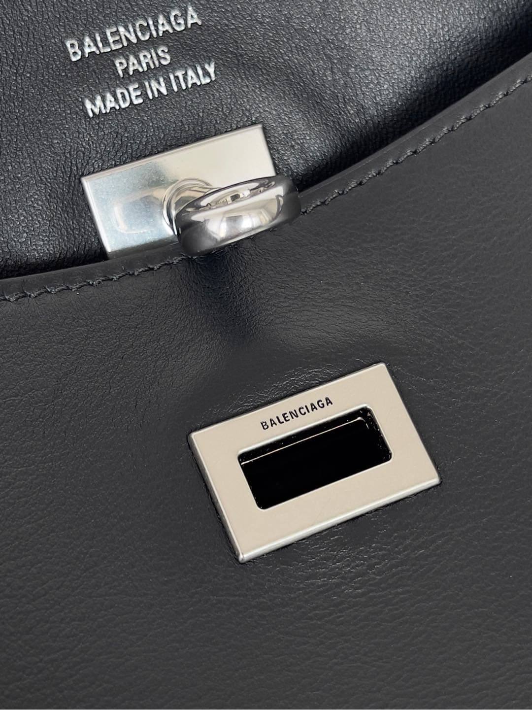Balenciaga Smooth Calfskin Small Bel Air Hobo Bag in black High