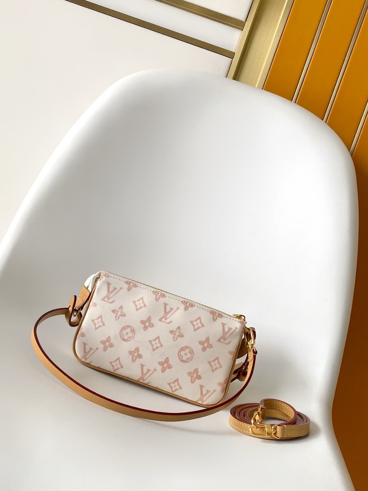 Louis Vuitton Pochette Accessoires Monogram Origine Lin Coated canvas M28321 High