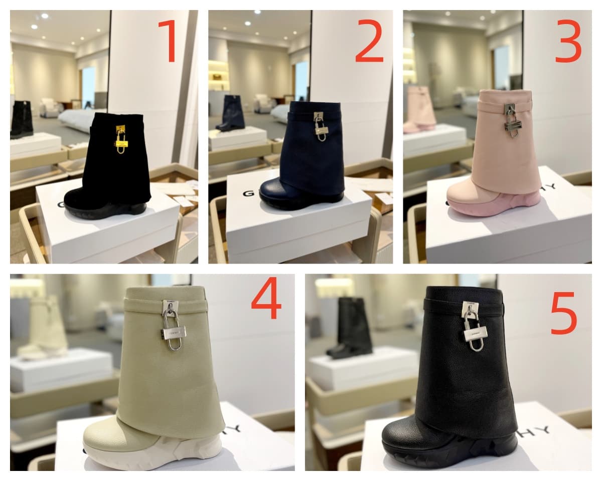 Givenchy Shark Lock Biker ankle boots Shoes Women