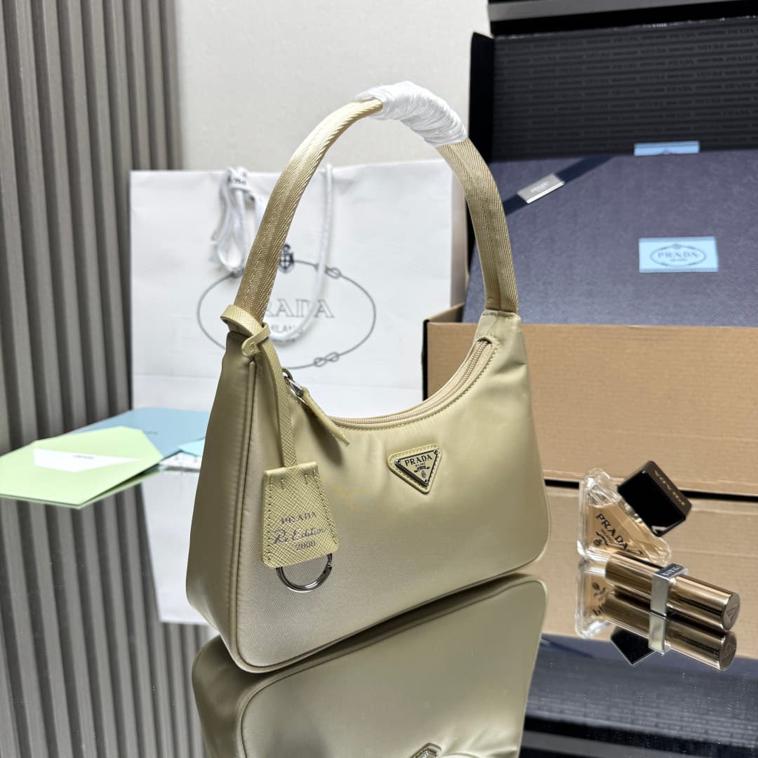 Prada Re-Nylon Re-Edition 2000 mini-bag Beige Recycled Polyamide 1NE515 High