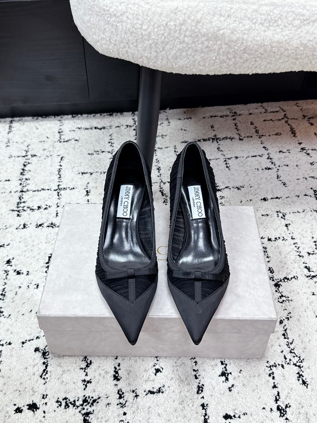 Jimmy Choo Love Mesh Tulle Pumps