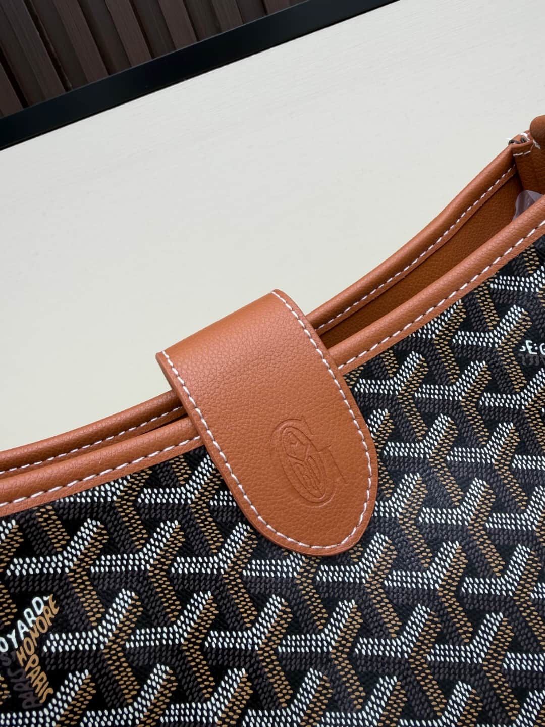 Goyard Musette PM bag in brown Goyardine canvas Mid