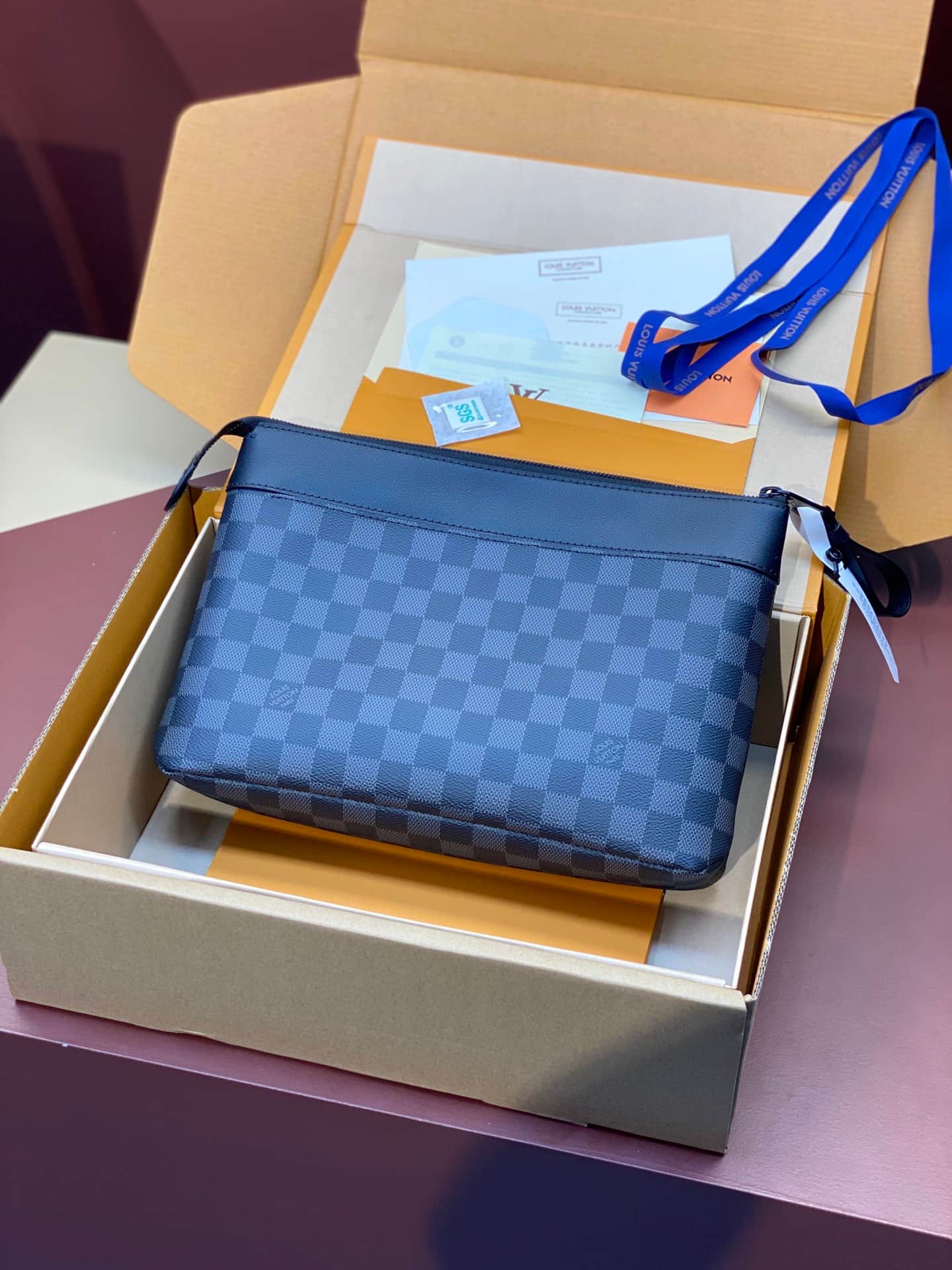Louis Vuitton Pochette Voyage Souple Damier Ebene coated canvas M82545 High