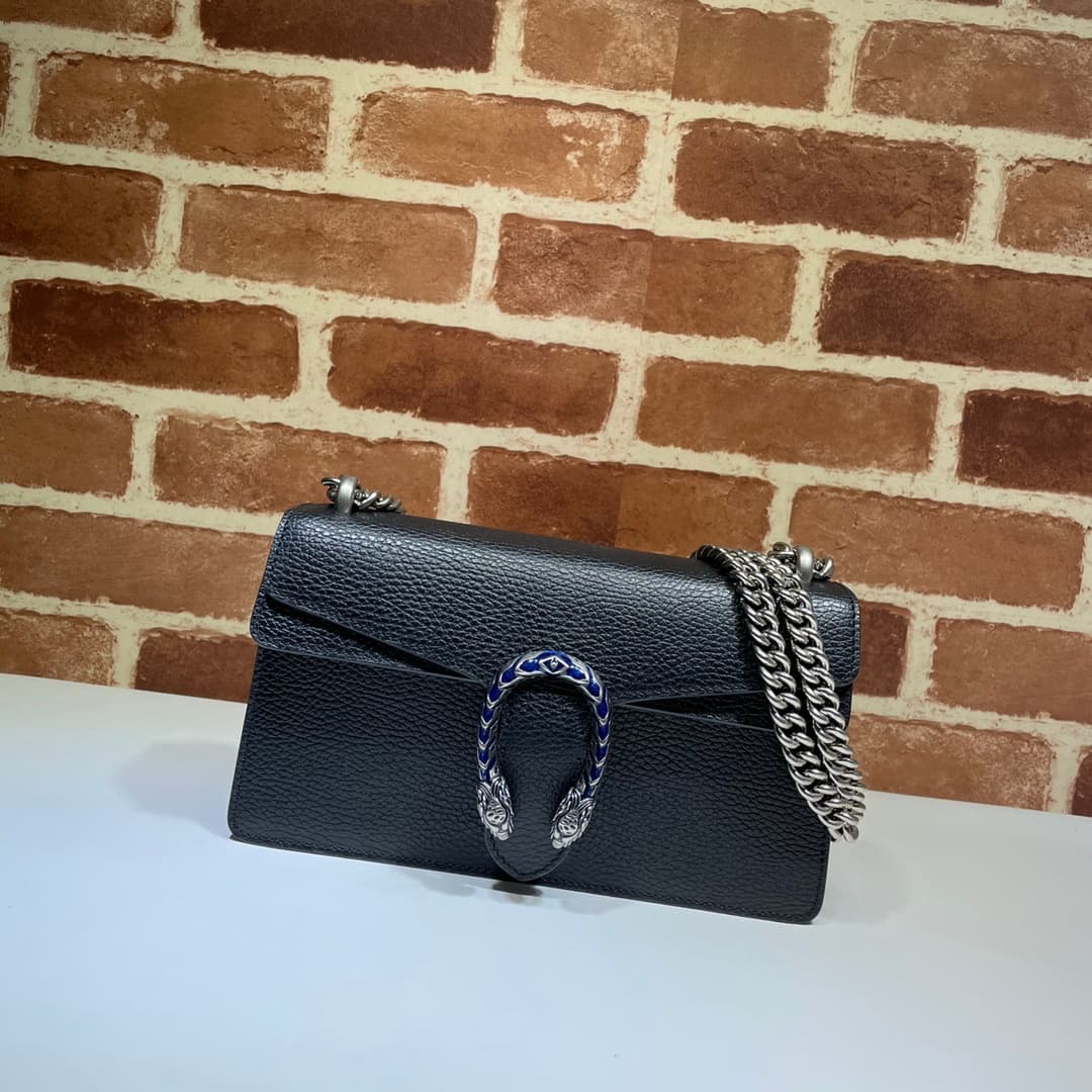 DIONYSUS MEDIUM RECTANGULAR BAG 499623 Leather Black High