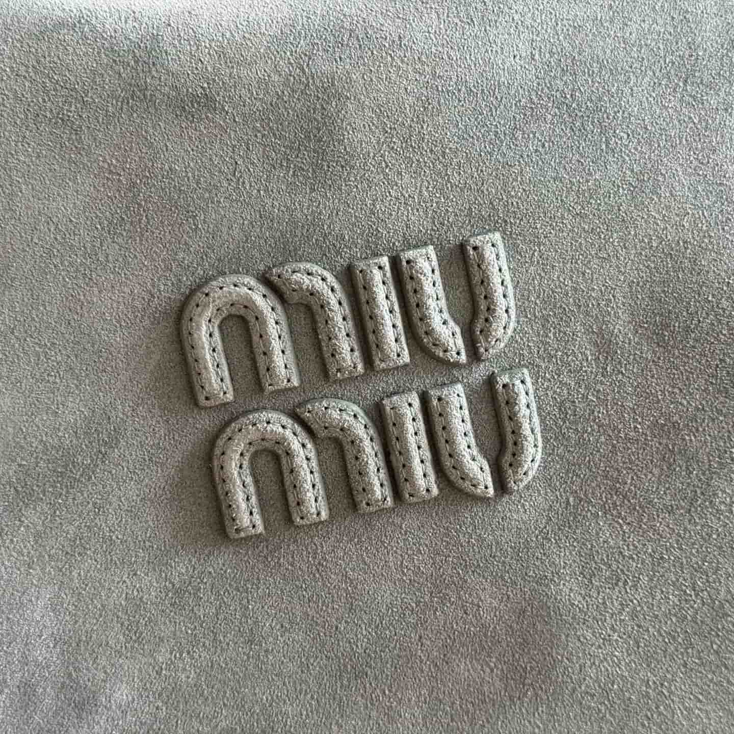 Miu Miu Ivy Powder Blue Suede Bag 5BG231 TOP