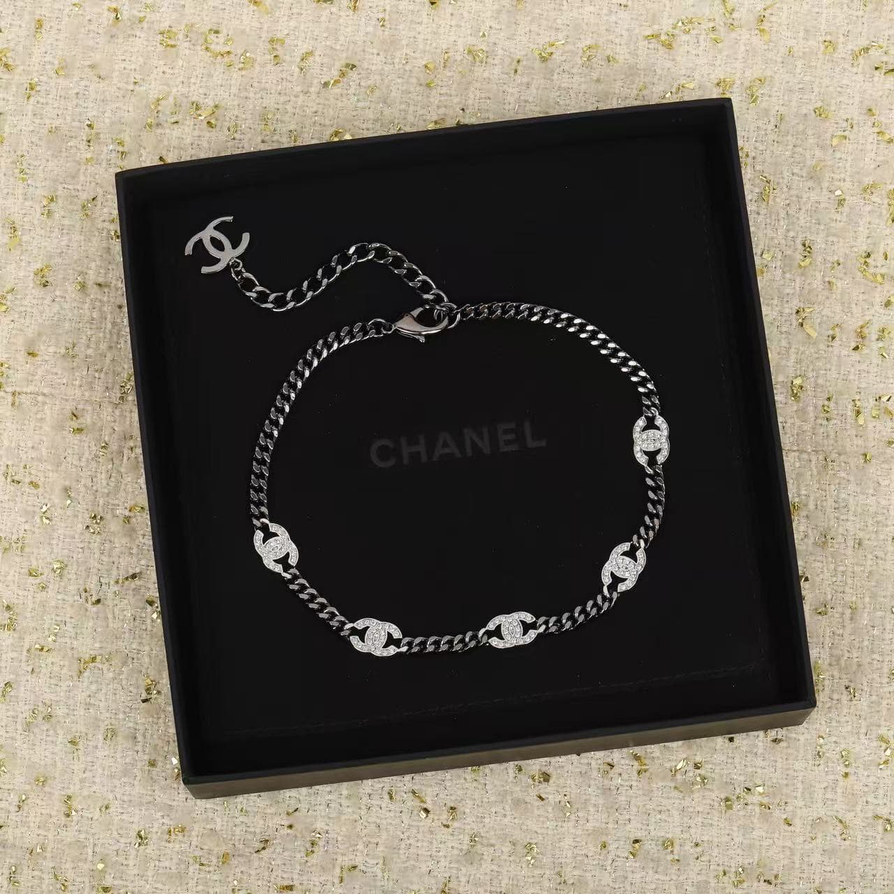 Chanel  Strass Choker Necklace High