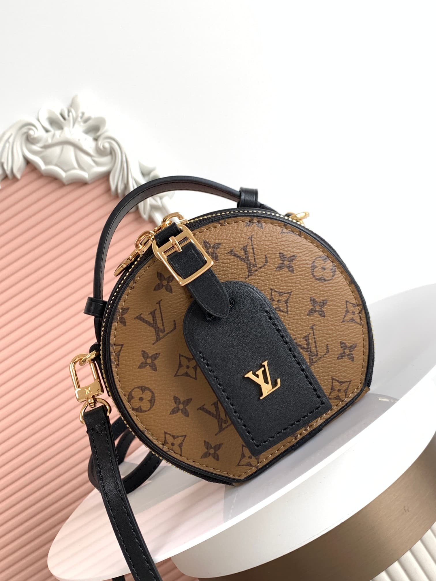 Louis Vuitton Mini Boite Chapeau Monogram Reverse coated canvas M83614 High