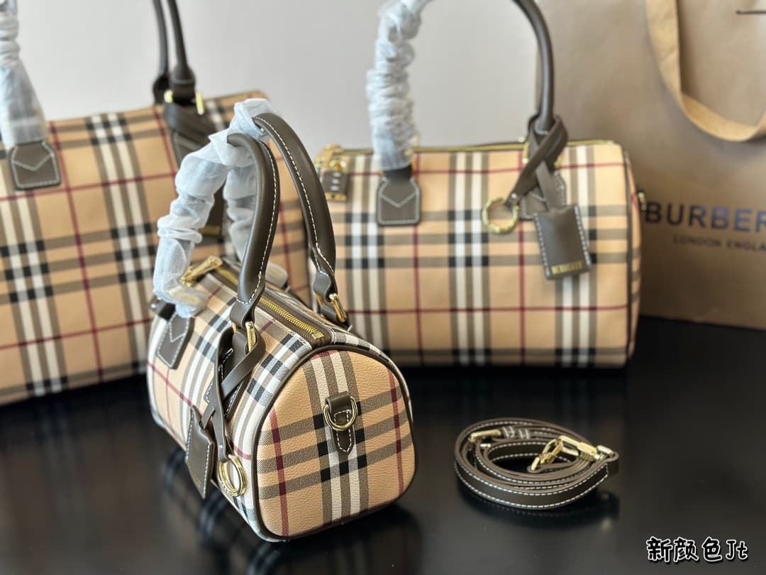 Burberry Check Bowling Bag