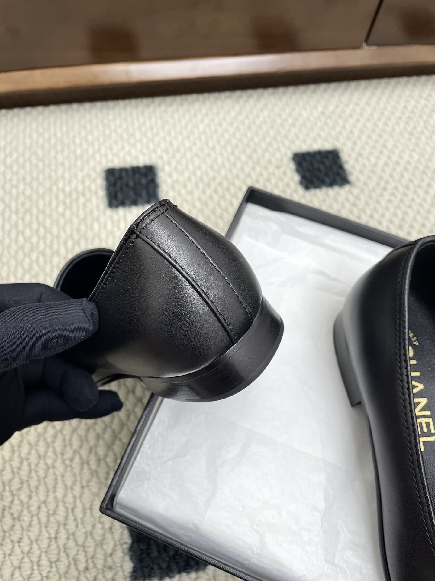 Chanel Lambskin CC Mocassin Loafers shoes Women