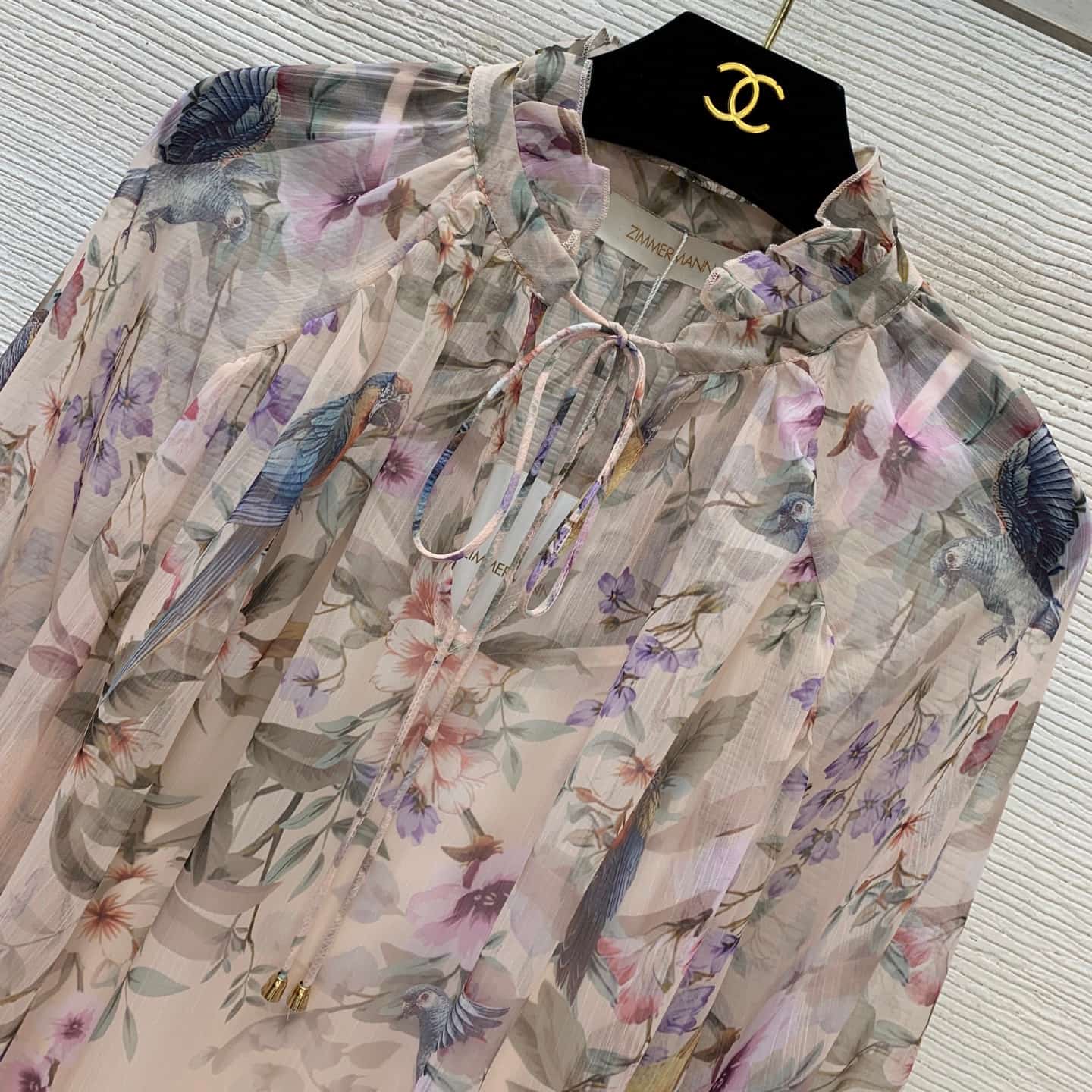 Zimmermann Rebellion Bird-on-Branch Floral Print Matching Set