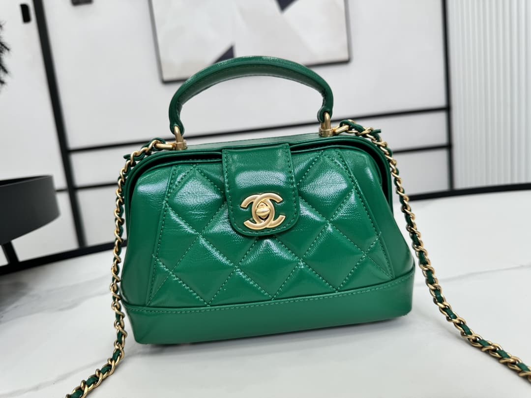 CHANEL 24A TOP HANDLE DOCTOR BAG SHINY LAMBSKIN AS4958 High