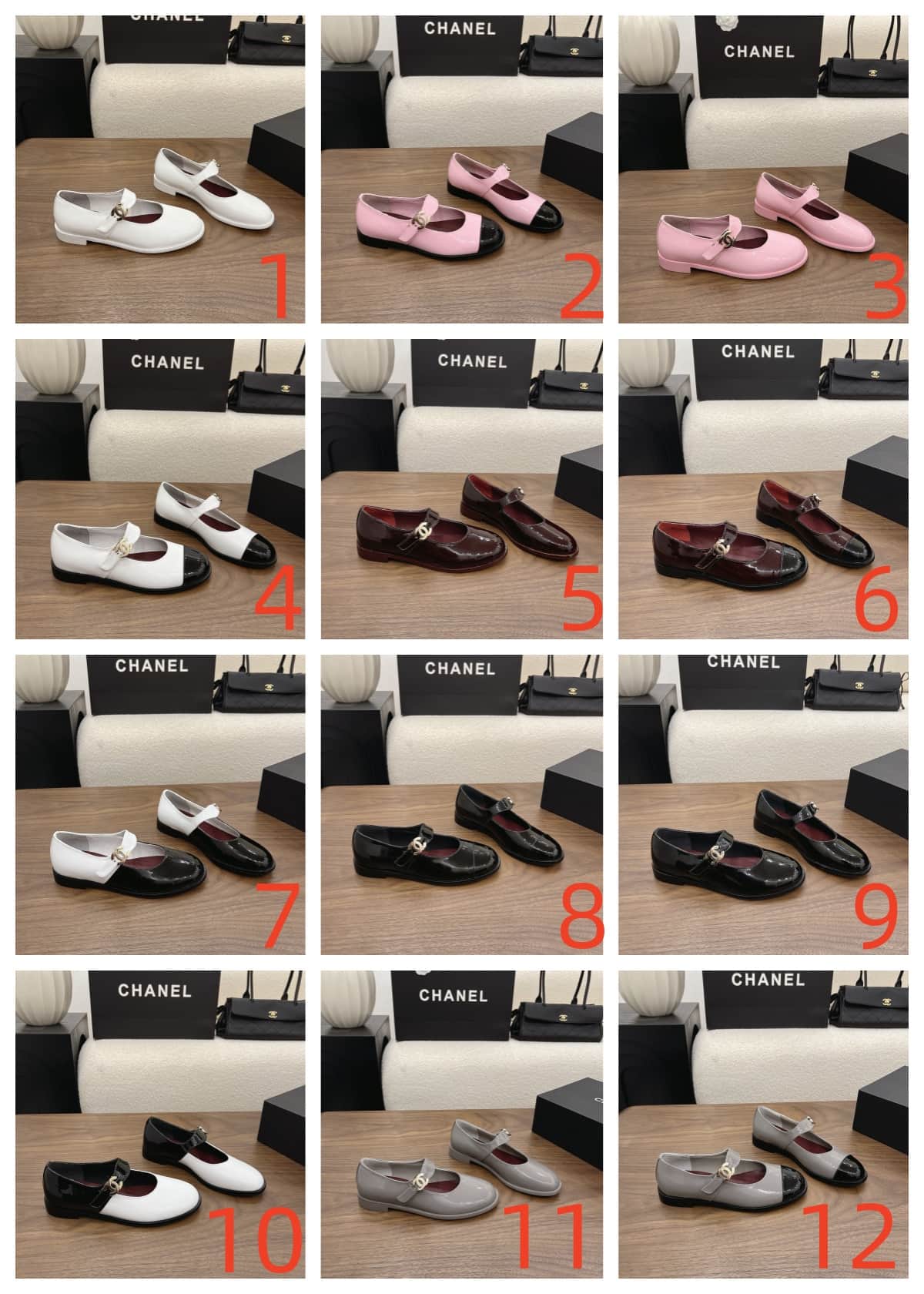Chanel Mary Jane Flats Shoes Women