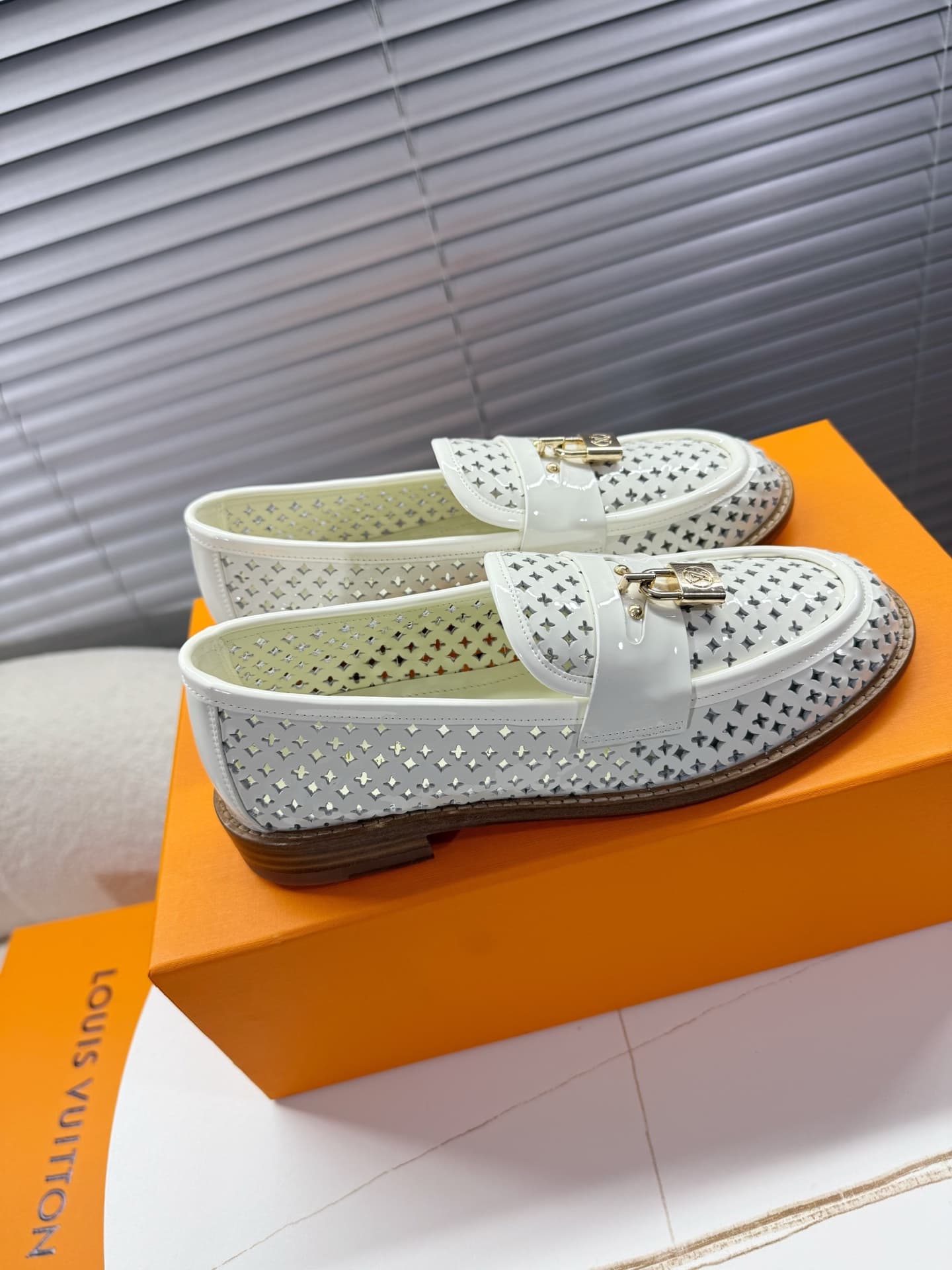 Louis Vuitton Chess Flat Loafer Shoes Women