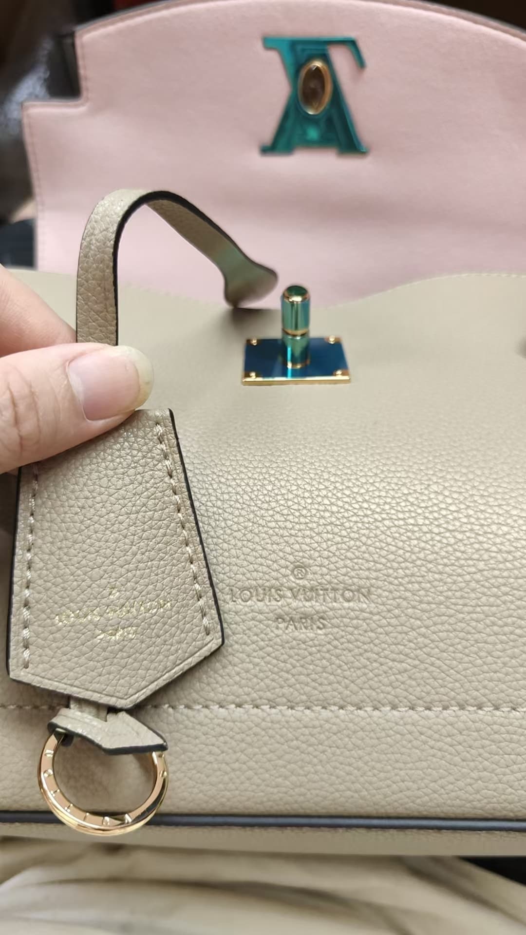 Louis Vuitton LOCKME EVER BB Grey High