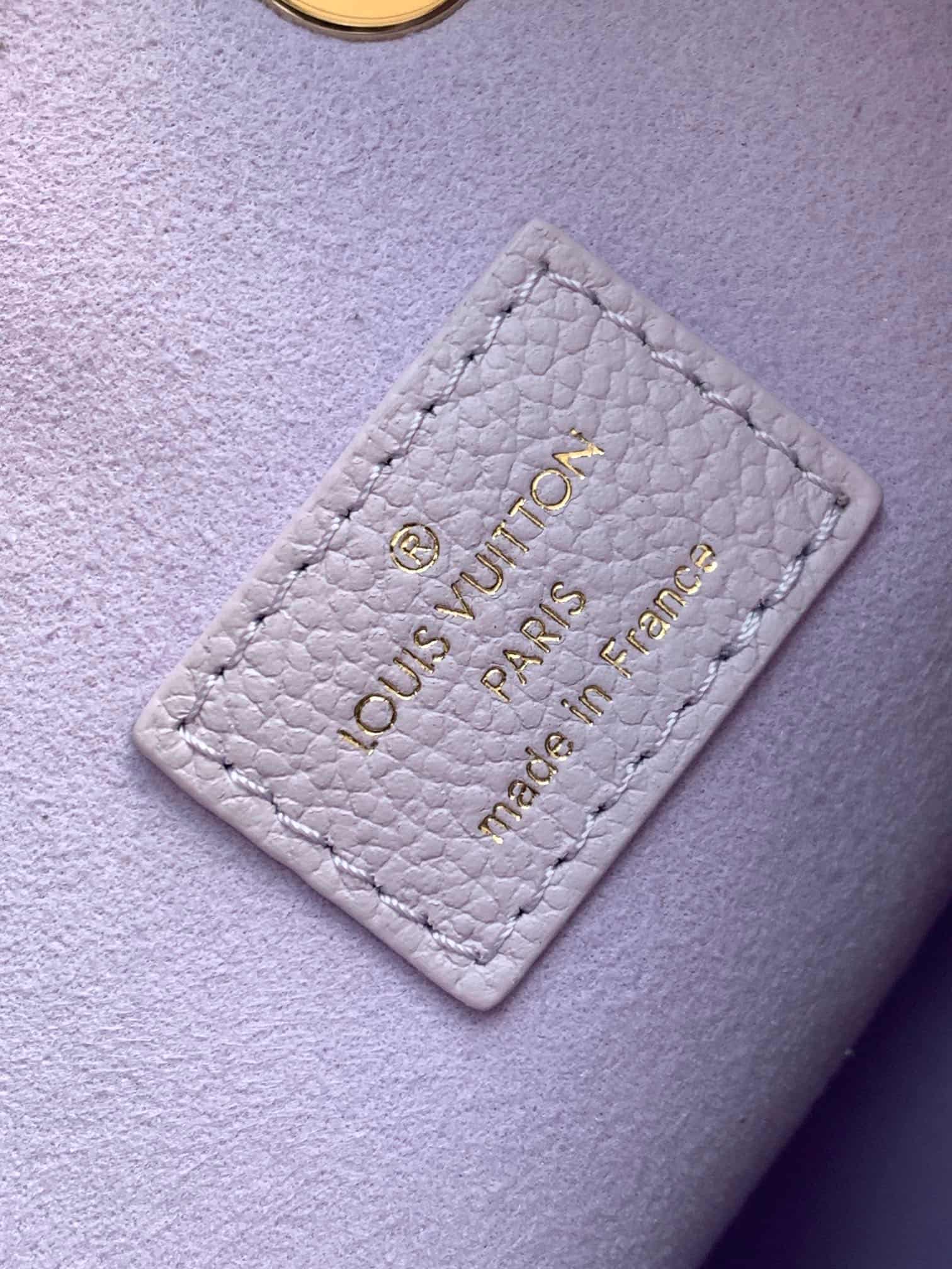 Louis Vuitton NéoNoé BB Misty Lilac Embossed grained cowhide leather M25675 High