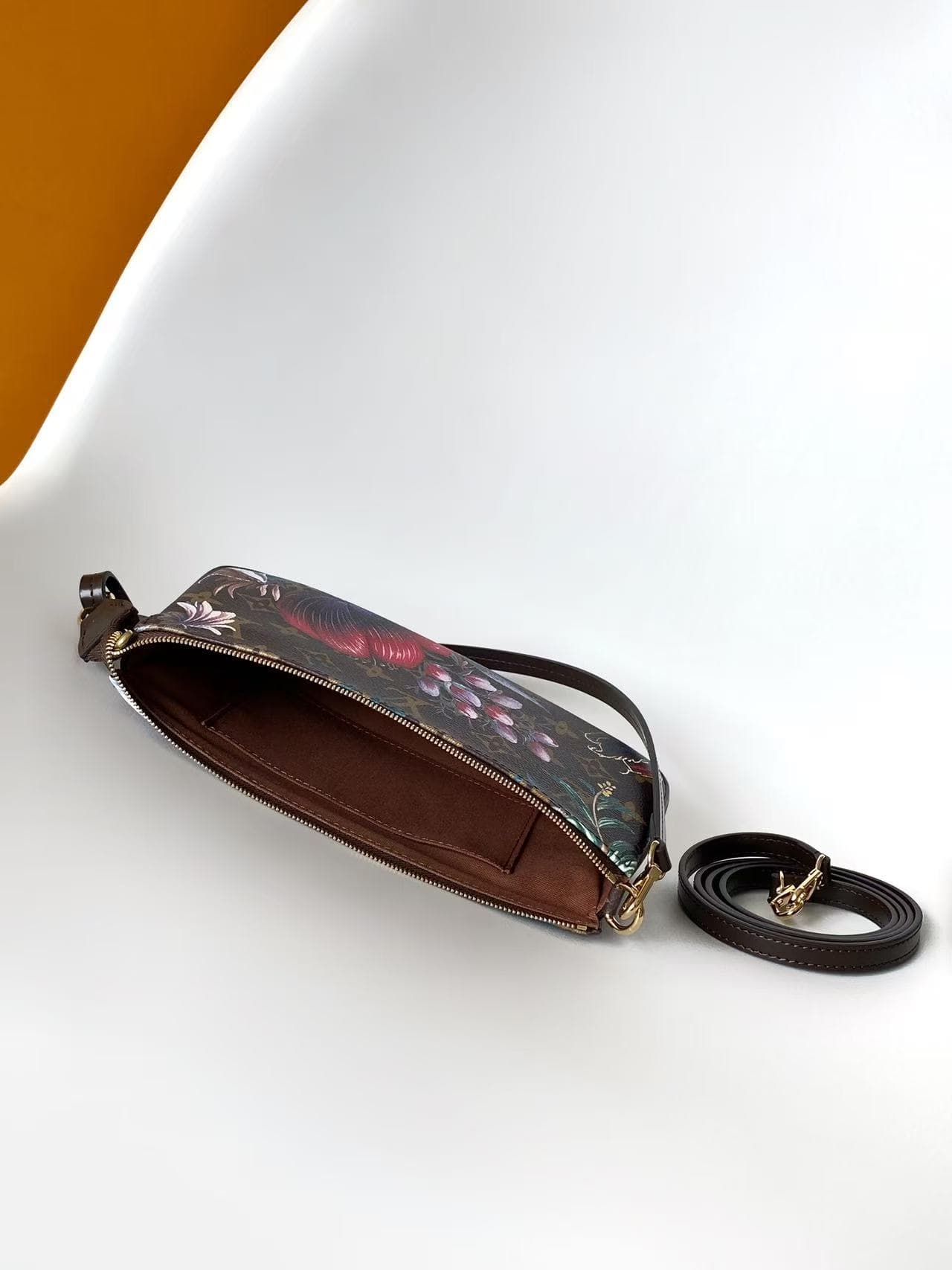 Louis Vuitton Pochette Accessoires Monogram Ebene Coated canvas High