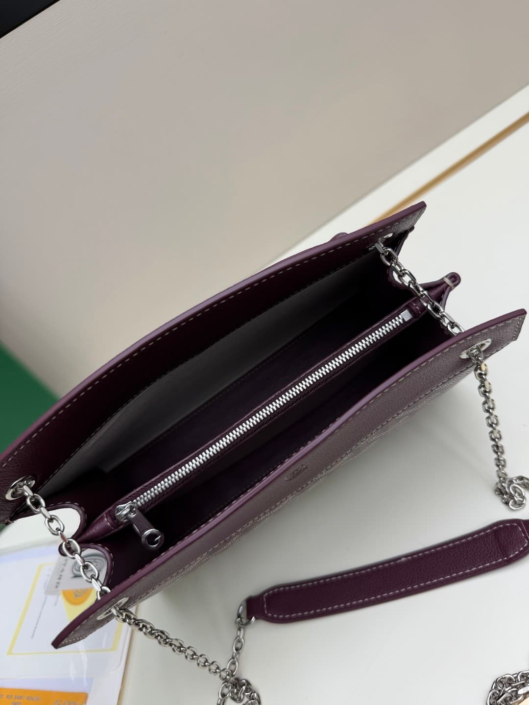 Goyard Rouette Structure bag in Brugandy Goyardine Canvas High