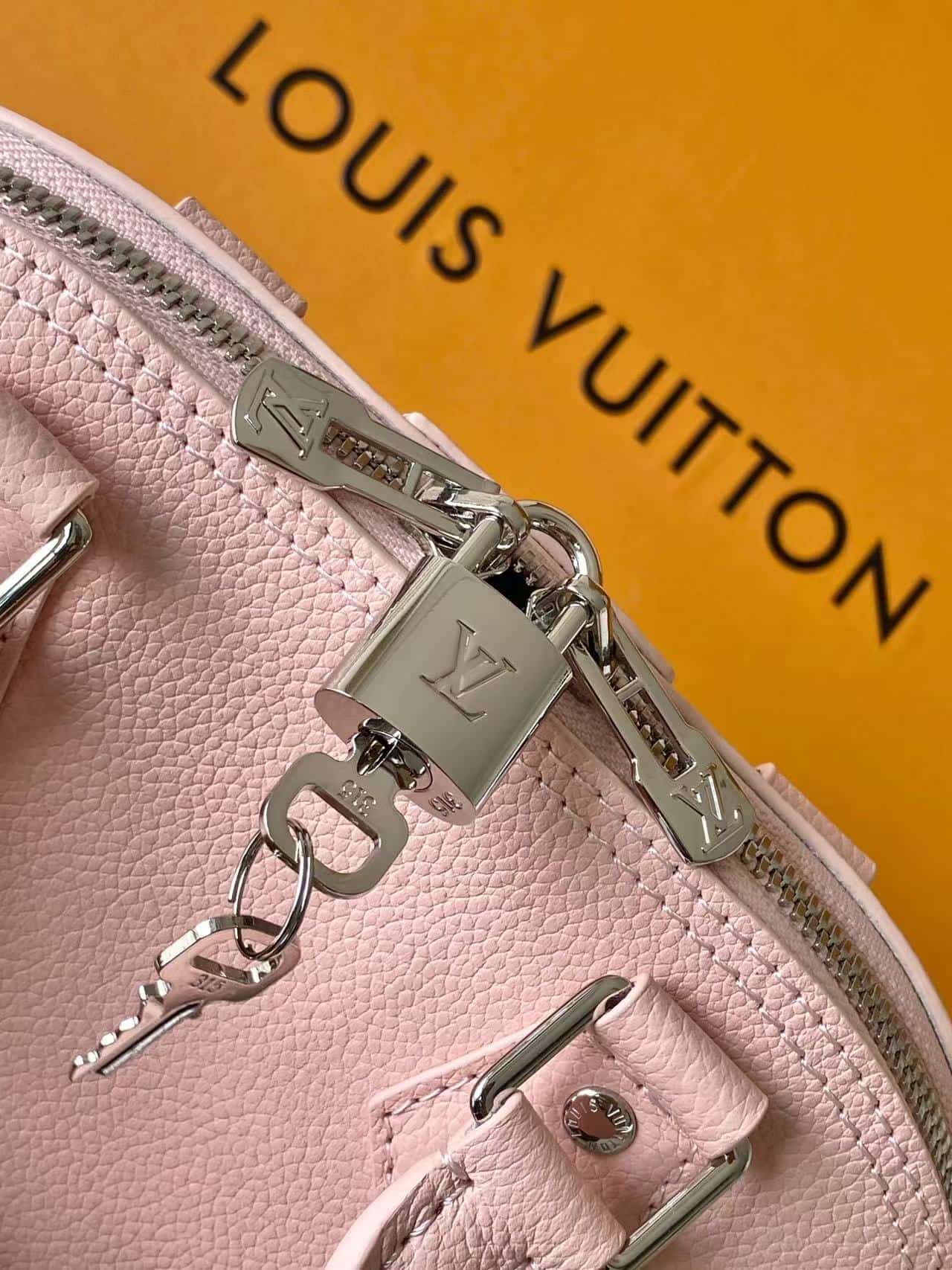 Louis Vuitton Alma Trunk BB Petal Pink Calfskin leather M2A301 High