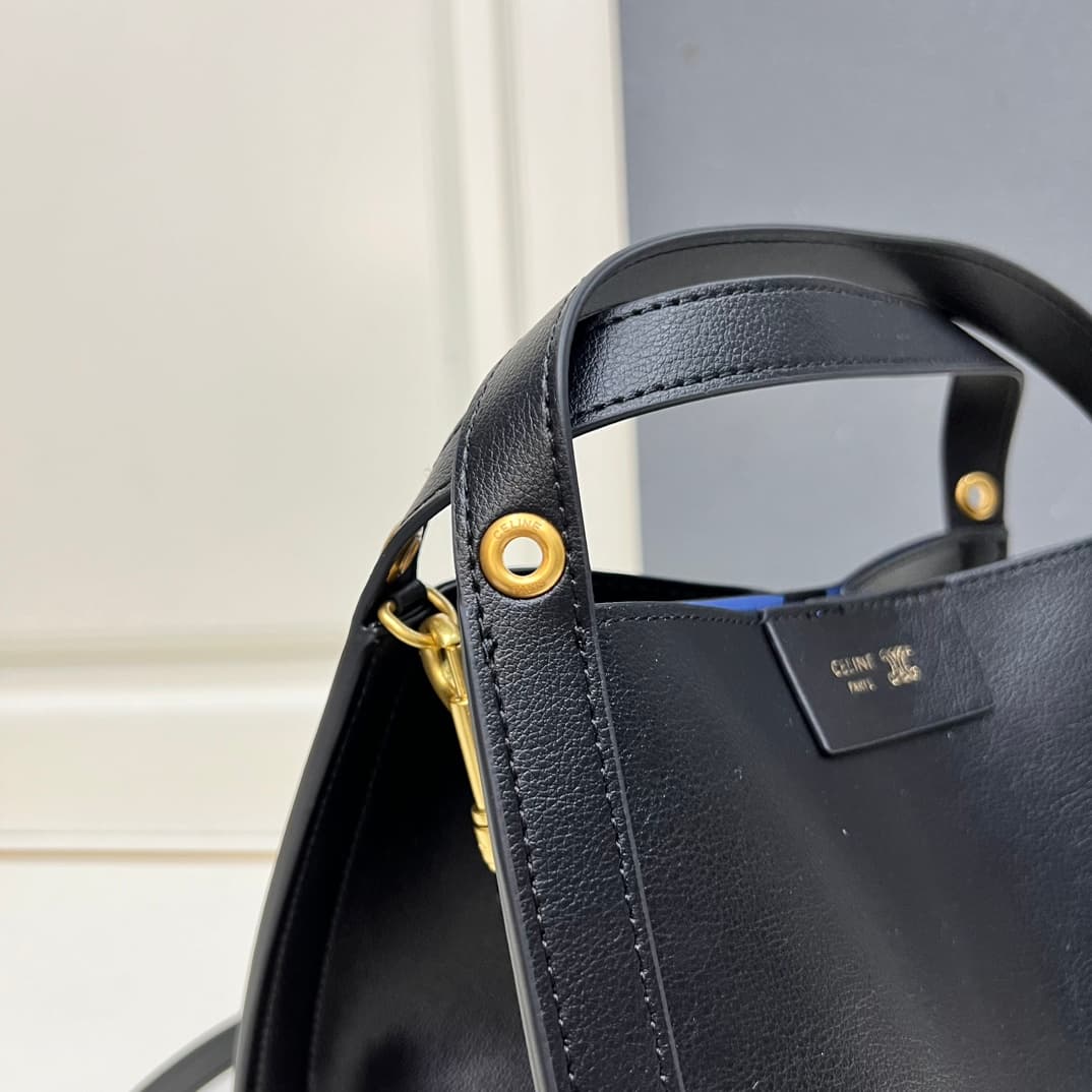 Celine SMALL CUBE BAG IN SUPPLE CALFSKIN Black