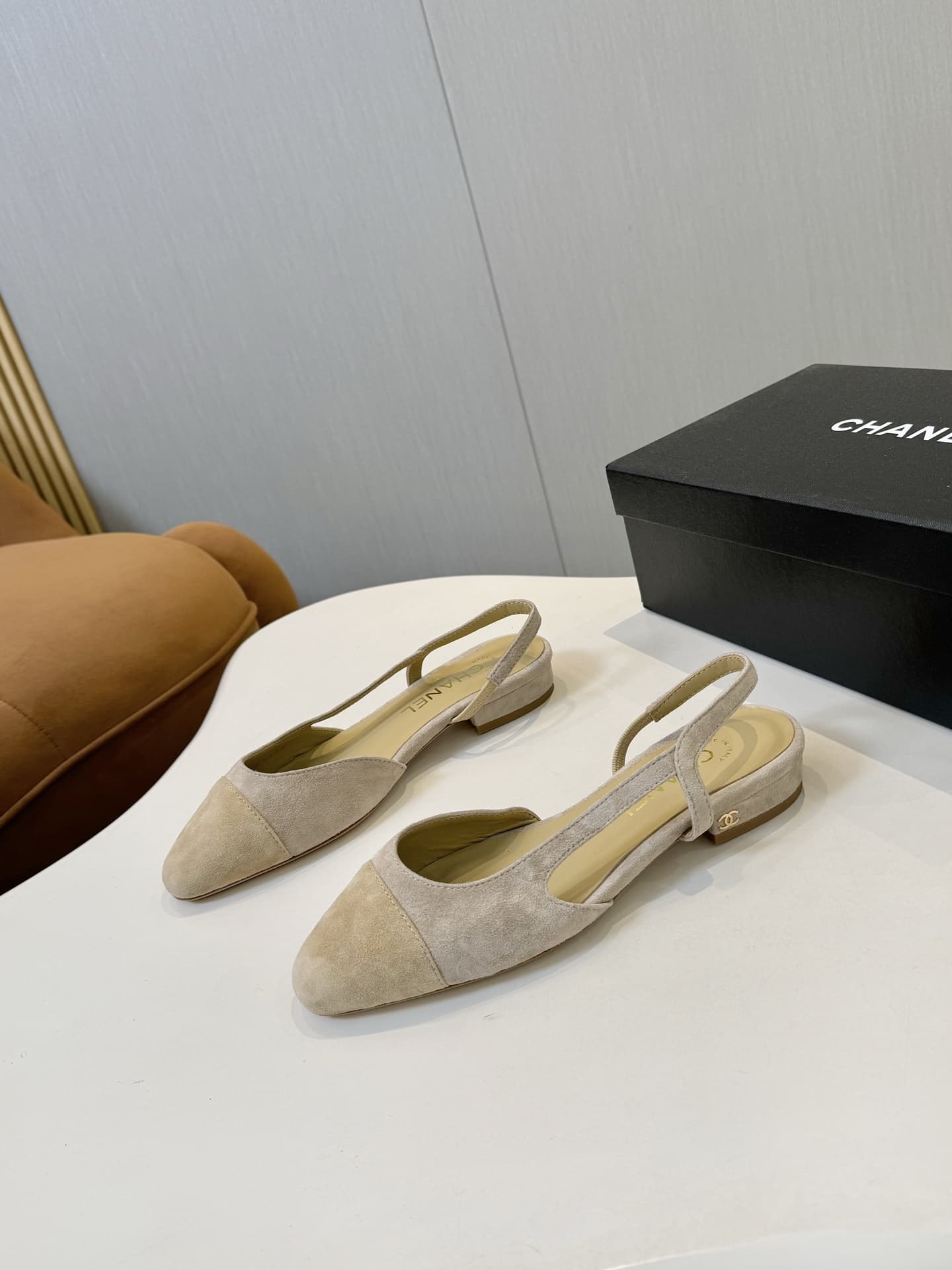 Chanel Slingback Pumps Low Women