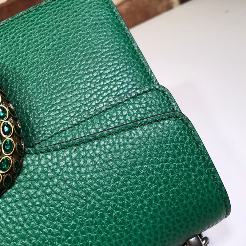 Dionysus Leather mini Bag 421970 Green High