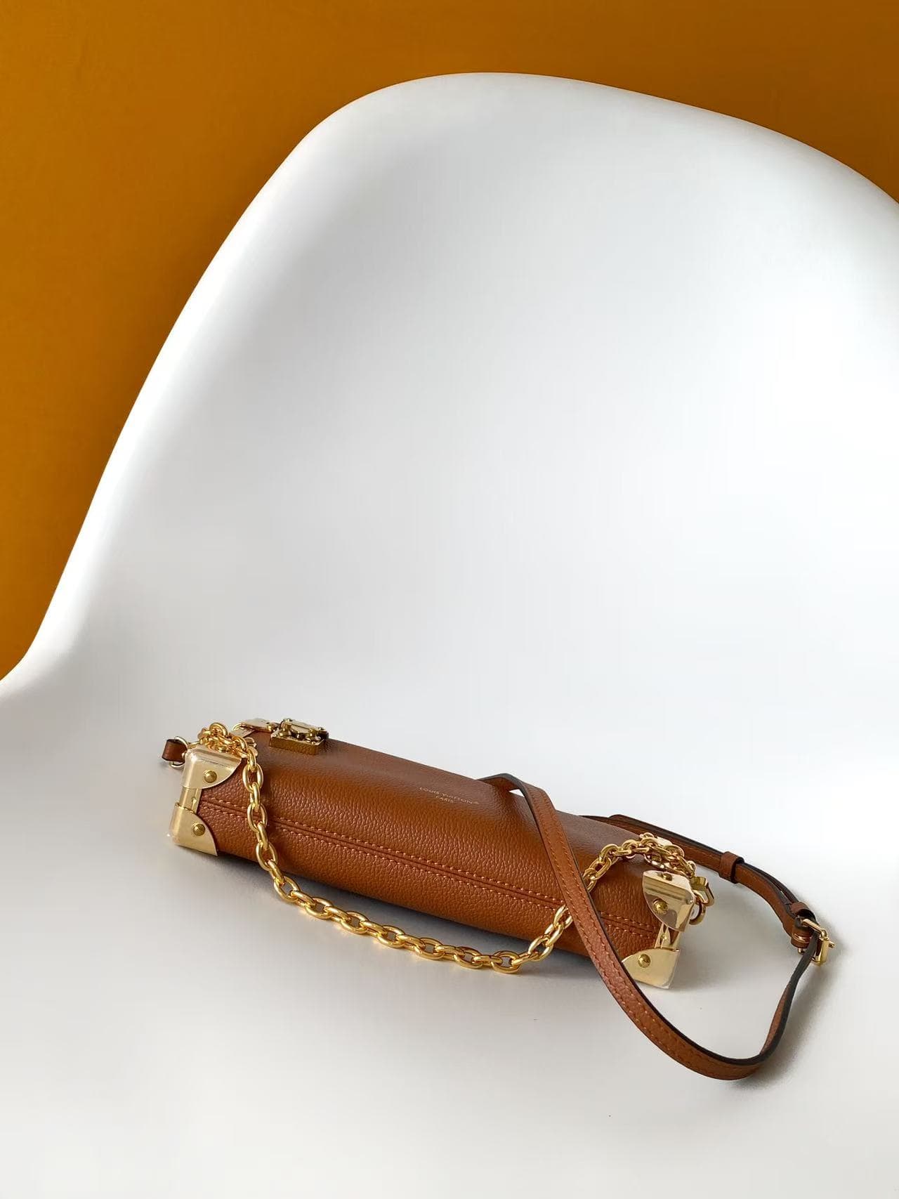 Louis Vuitton Slim Trunk Brown Calf leather M29088 High