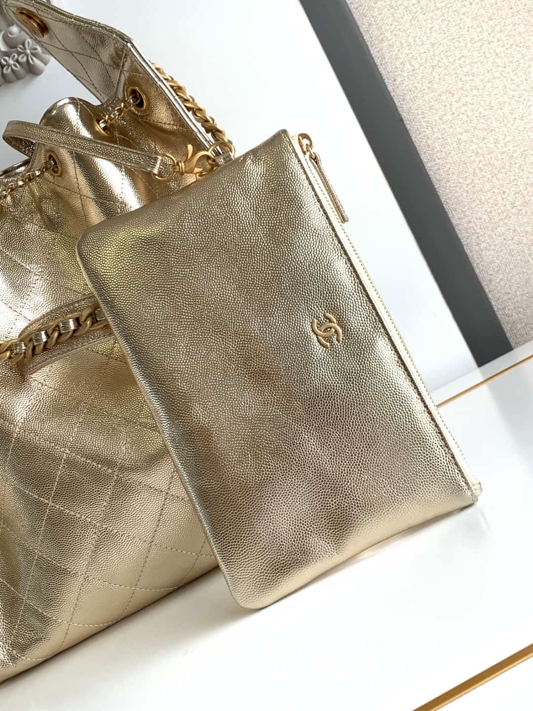 Chanel 25 Medium Hobo Medium handbag AS5311 Grained Calfskin & Gold-tone Metal Gold A