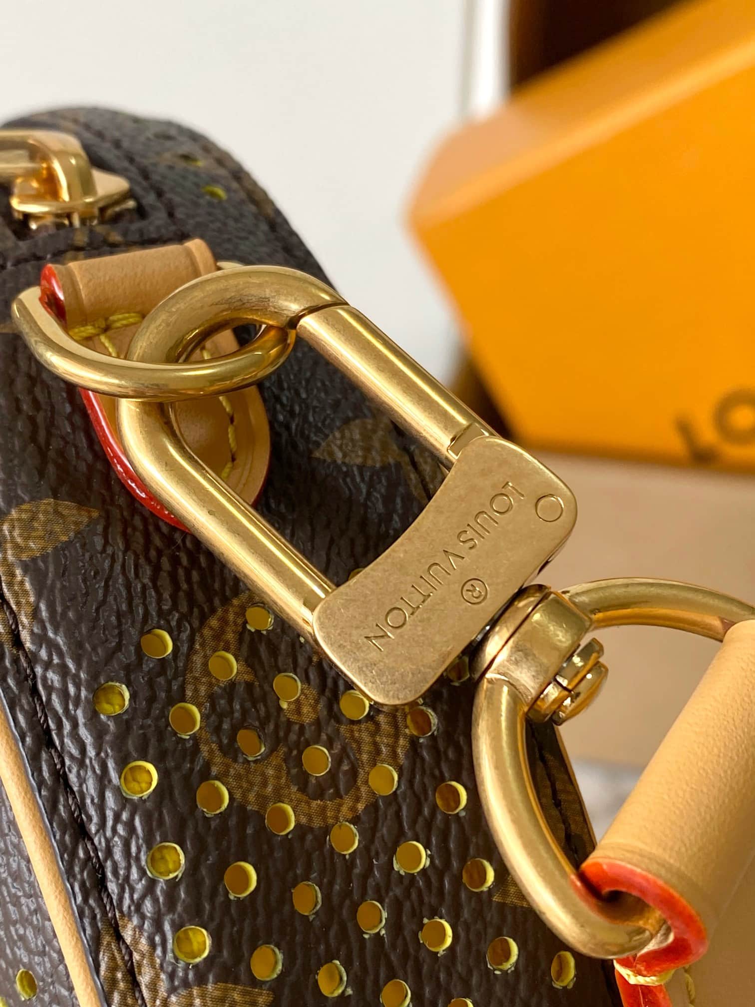 Louis Vuitton Ping Pong Bag Monogram/Yellow Grid coated canvas M29324 TOP