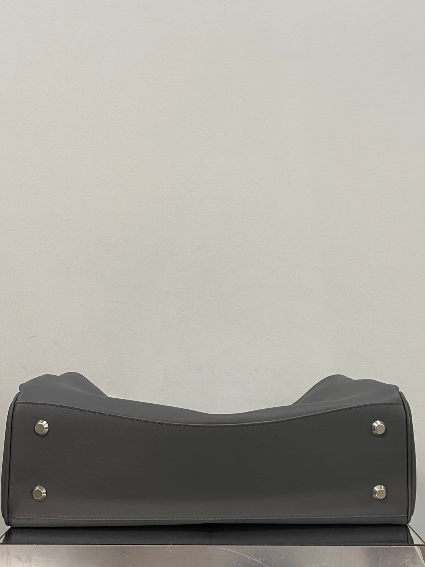 Balenciaga Rodeo Large Bag in Grey Leather With Silver-Tone Metal TOP
